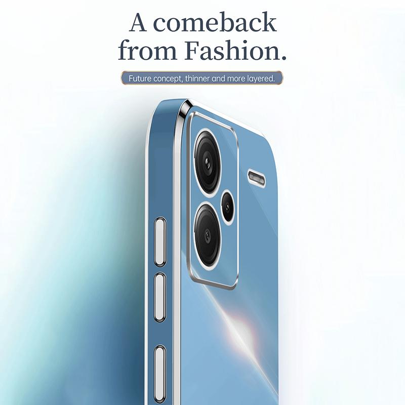 XINLI For Xiaomi Redmi Note 13 Pro+ 5G Soft TPU Case Electroplating Shockproof Phone Cover