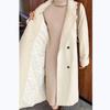 Women's Petite Mid-Length Thickened Black Wool Coat – Versatile, High-End Feel for Autumn & Winter