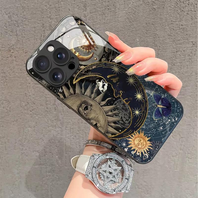 Creative Sun Person Pattern Phone Case for Xiaomi Redmi Note 14 13 12 11 Pro Plus 4G 5G 10 9 9S 8 Pro Redmi 15 14C 13C 10C Cover
