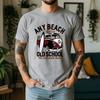 Vintage Old School Surf Bus Surfboard Print Unisexs T Shirt Loose Short Sleeve Crew Neck Beach Vacation Casual Tees