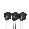 Round/ Square Head Rocker Switch ON/Off SPST 2Pin Toggle Switch with Wires DC12V-24V Electrical Switch for Automotive Boat RVs Switches Seat 3