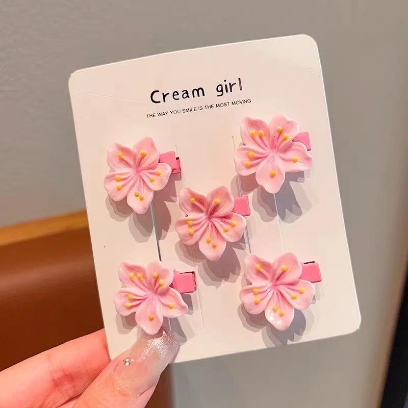 

Набор детских заколок для волос Детская повязка на голову Аксессуары Милая детская заколка для волос Заколки Розовый цветочный Девочка Детские заколки для волос Аксессуары для волос