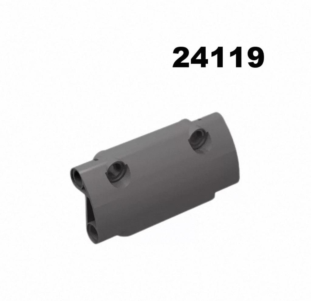 One Kilogram of 235 Domestic Building Blocks Compatible with 24119 7x3 Technic Panel (Lego Compatible)