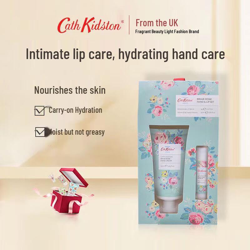 CATH KIDSTON Rose Hand & Lip Balm Gift Set