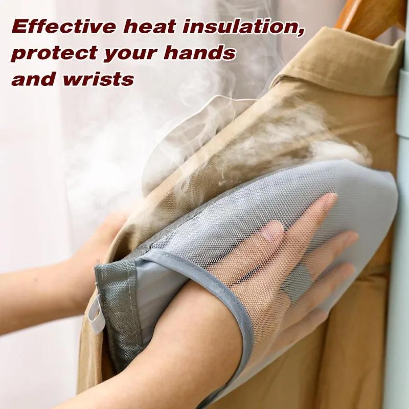 Mănuși Noi de Mână Rezistente la Căldură, Pad de Călcat, Mănușă de Călcat, Mănușă Impermeabilă Anti-Abur, Mănușă pentru Aburizator de Haine, Mănuși Portabile de Călcat