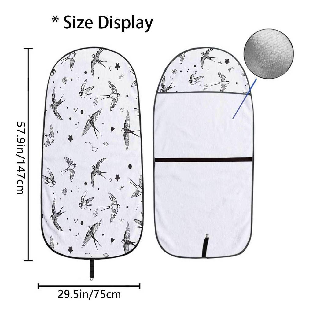 Universal Car Seat Towel Cover - Front Seat Protector for Gym & Workout, All-Season, Fits Most Vehicles