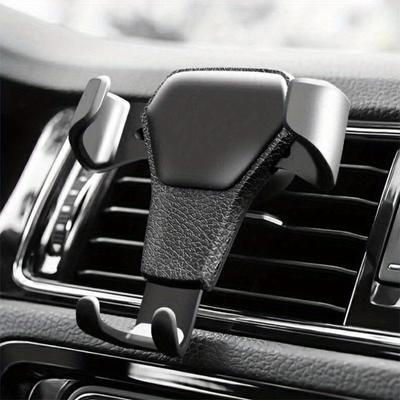 Gravity Car Phone Holder, Car Air Outlet Holder, ABS Material, Triangle, Rotatable Device Holder, Smartphone Navigation Holder