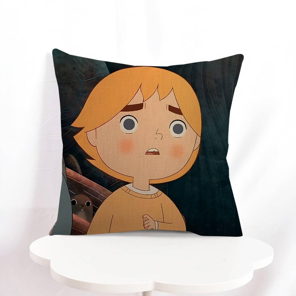 

S-Song Of The Sea Cushion Cover Car Throw Pillow Case For Sofa Car Christmas Gift 40x40cm 45x45cm 16x16Inch