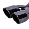 Exhaust Pipe Double Outlet Exquisite Workmanship Stainless Steel Curved Exhaust Pipe Tail Muffler Tip for Car