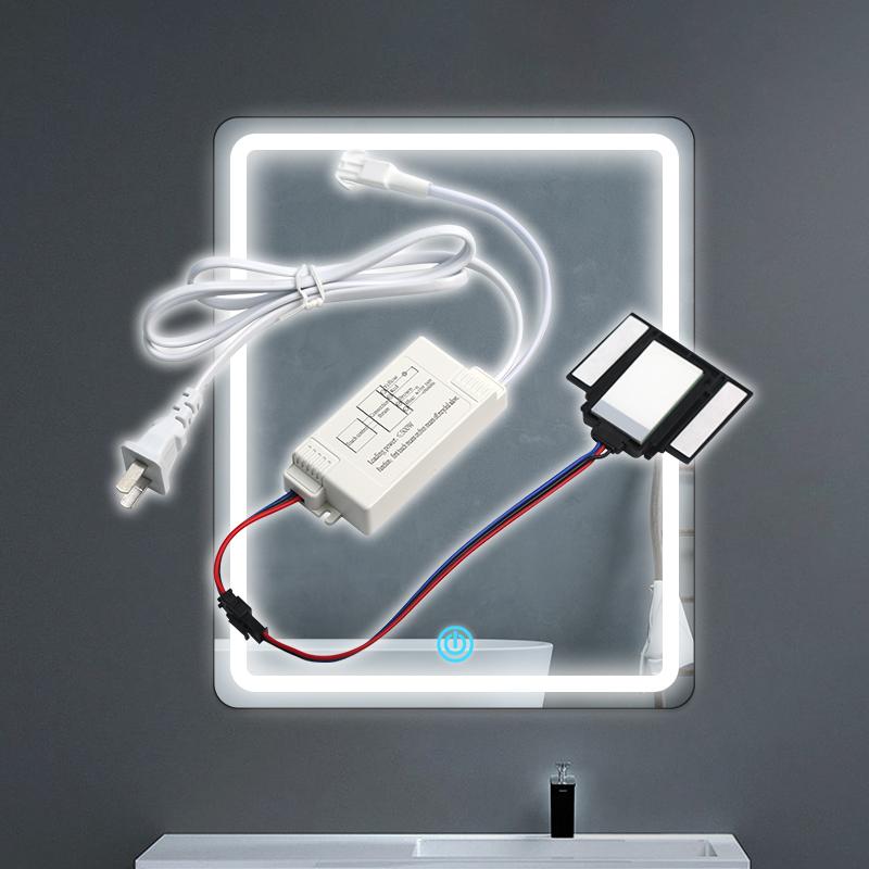 Single Touch On/Off LED Light High Voltage Mirror Touch Switch for AC 220V LED Light