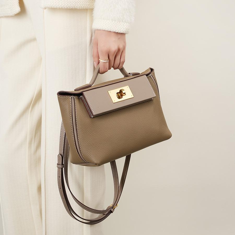 Cowhide Dumpling Bag New Versatile Portable Shoulder Bag Crossbody