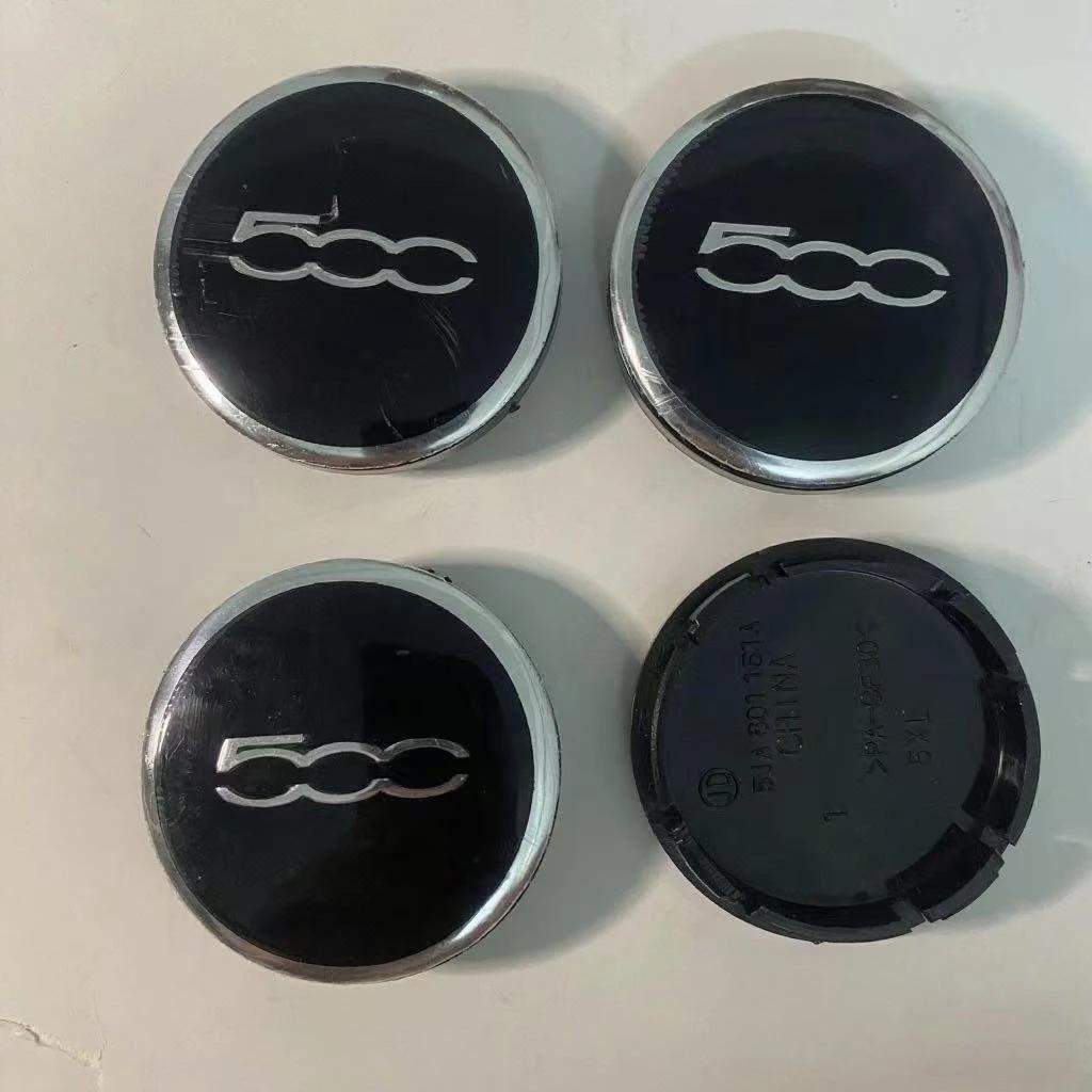 4PCS 56mm Car Wheel Hub Cover Emblem Sticker Accessory For Fiat Abarth 500 Tipo FR Panda Argo Freemont Viaggio Bravo Punto Doblo