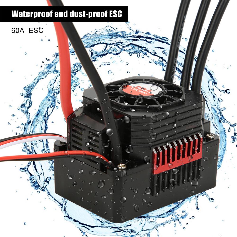 SURPASS 60A Waterproof Dust Proof Electric Speed Controller ESC RC Accessory
