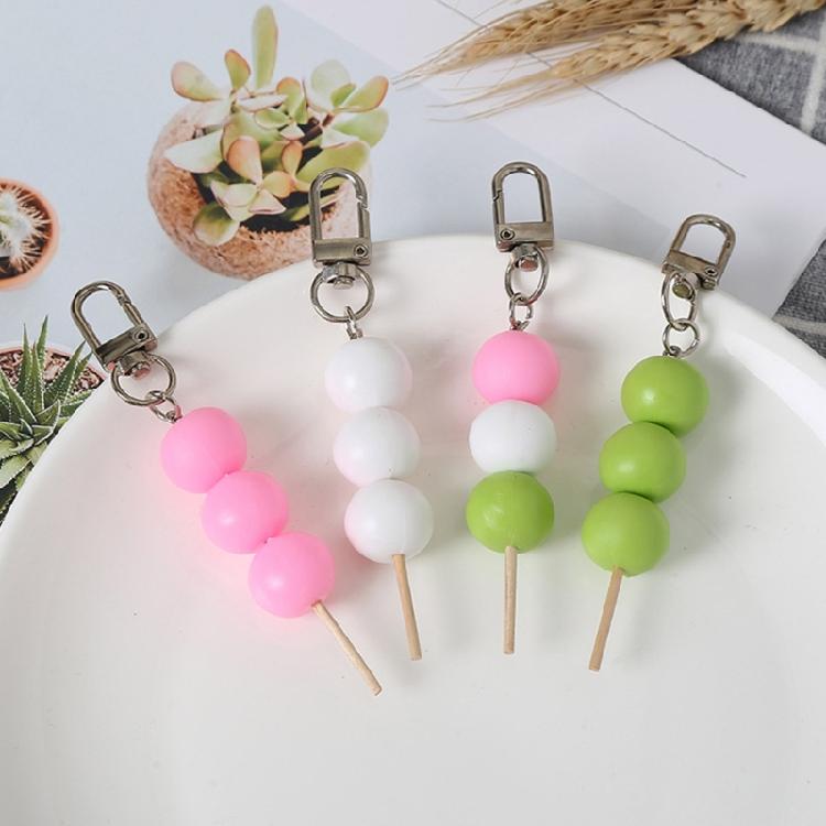 Acrylic Keyring Simulated Meatball String Keychain Food Model Pendant Accessory