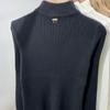 Women's Semi-high Collar Sweater Paired with Short Autumn and Winter Slim Long-sleeved Knitted Undershirt As An Inner Layer