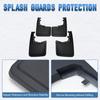 Black PP Fender Splash Guards Front and Rear Wheel Fender Accessories Mud Flaps for  Ford F-150 -2025