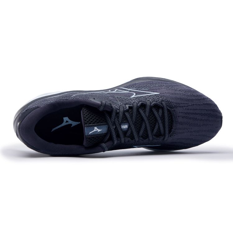 Mizuno Wave Rider 27 Trendy Comfortable Shock Absorption Durable Breathable Low-Top Casual Running Shoes Men Sneaker Blue Black J1GC230302