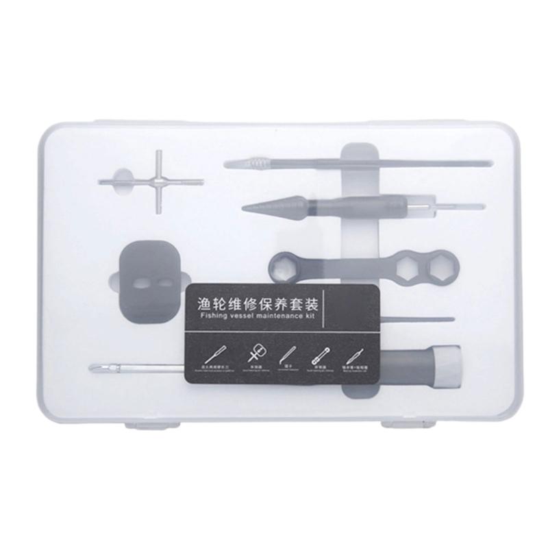 Fishing Reel Repair And Disassembly Toolkits Including Multiple Tool For Various Reel Models And Enhances Efficiency