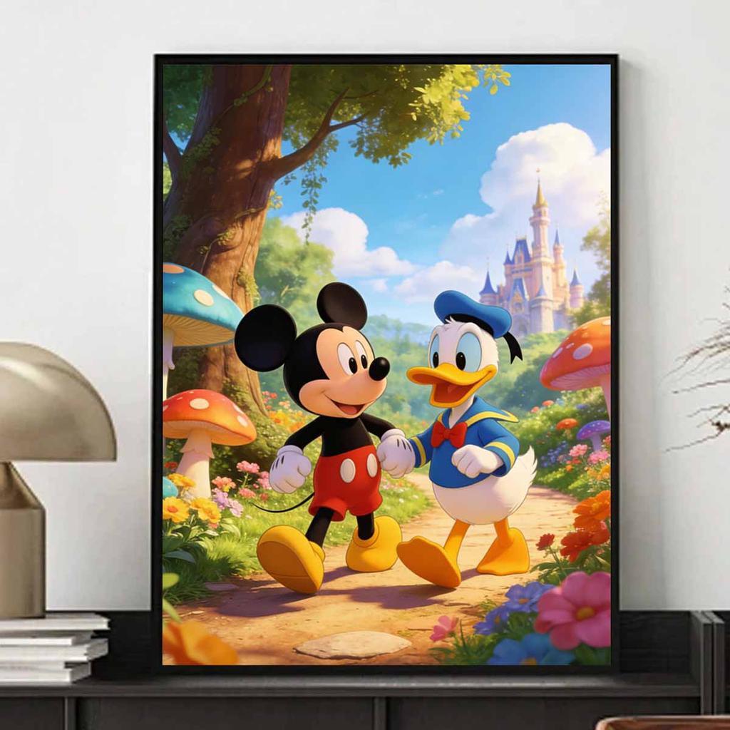 Disney Mickey Mouse and Donald Duck diamond painting handmade diy mosaic art painting kit home decoration