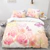 Butterfly Duvet Cover Set Blue Purple Wild Animals Bedding Set King Queen Size for Kids Girls Women Polyester Comforter Cover