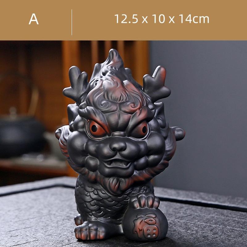Purple Pottery Kylin Tea Pet Living Room Tea Table Decoration Tea Ceremony Accessories Tea Tray Decoration