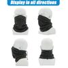 2Pcs/Set Winter Hat Scarf Set Solid Color Polar Fleece Thickened Riding Hat