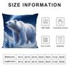 Polar Bear Cute Cushion Cover Pillowcase Ultra Soft Skin Friendly Fabric Cloud Like Comfort & Concealed Zipper