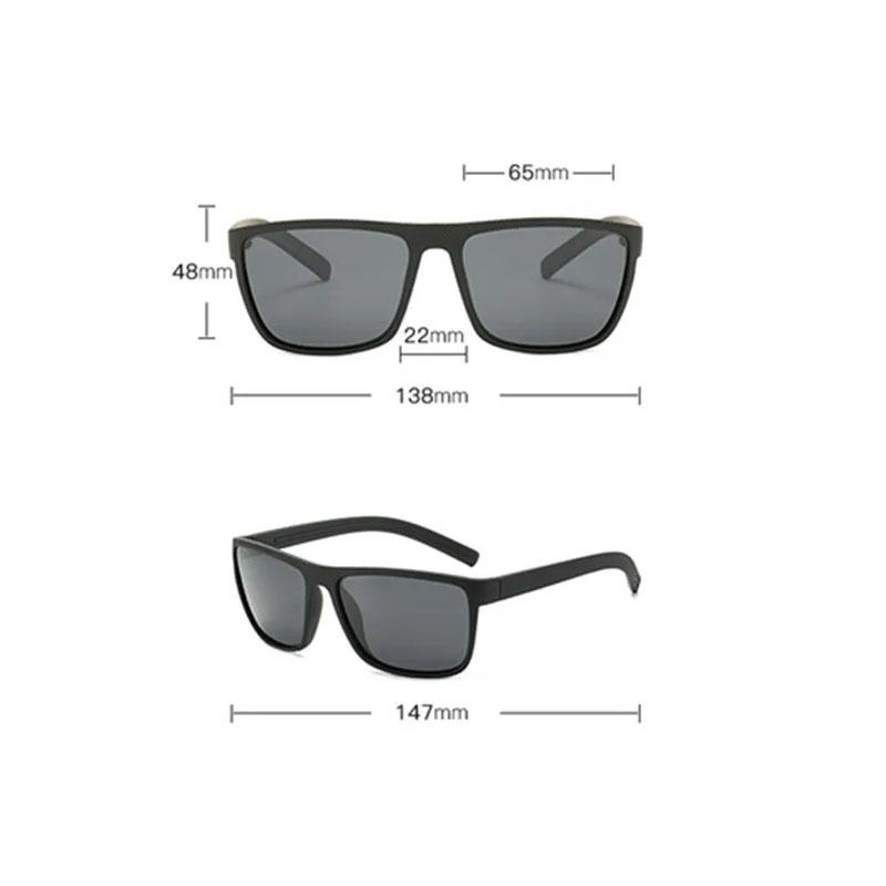 Vintage Sports Style Polarized Sunglasses Men Outdoor Driving Square Sunglass Shades for Women Anti Glare Travelling Driving Shades UV400