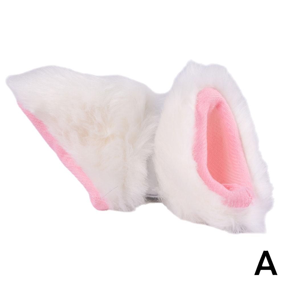 Motorcycle Helmet Decor Cat Ears Cute Plush Stickers Motocross Full Face Off Road Helmet Cosplay Styling Motorcycle Accessories
