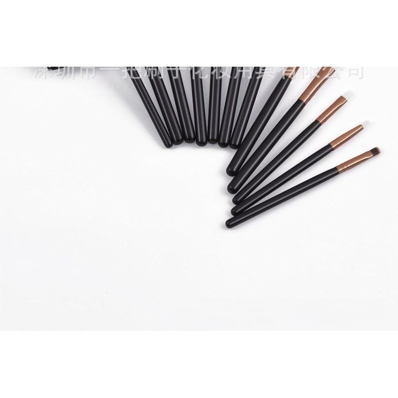 Stroke of Beauty - Set of 12: Eye Makeup Brush with Bag