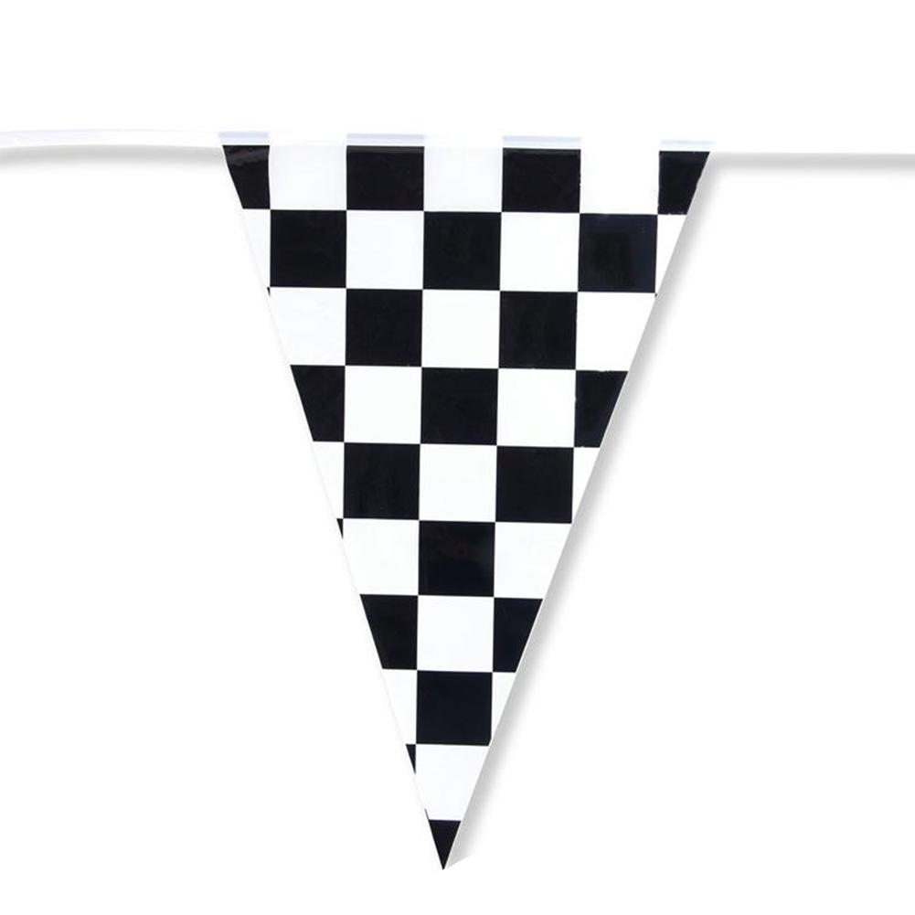 Bunting Flags Pennant Flag 30cm X 40cm Black White