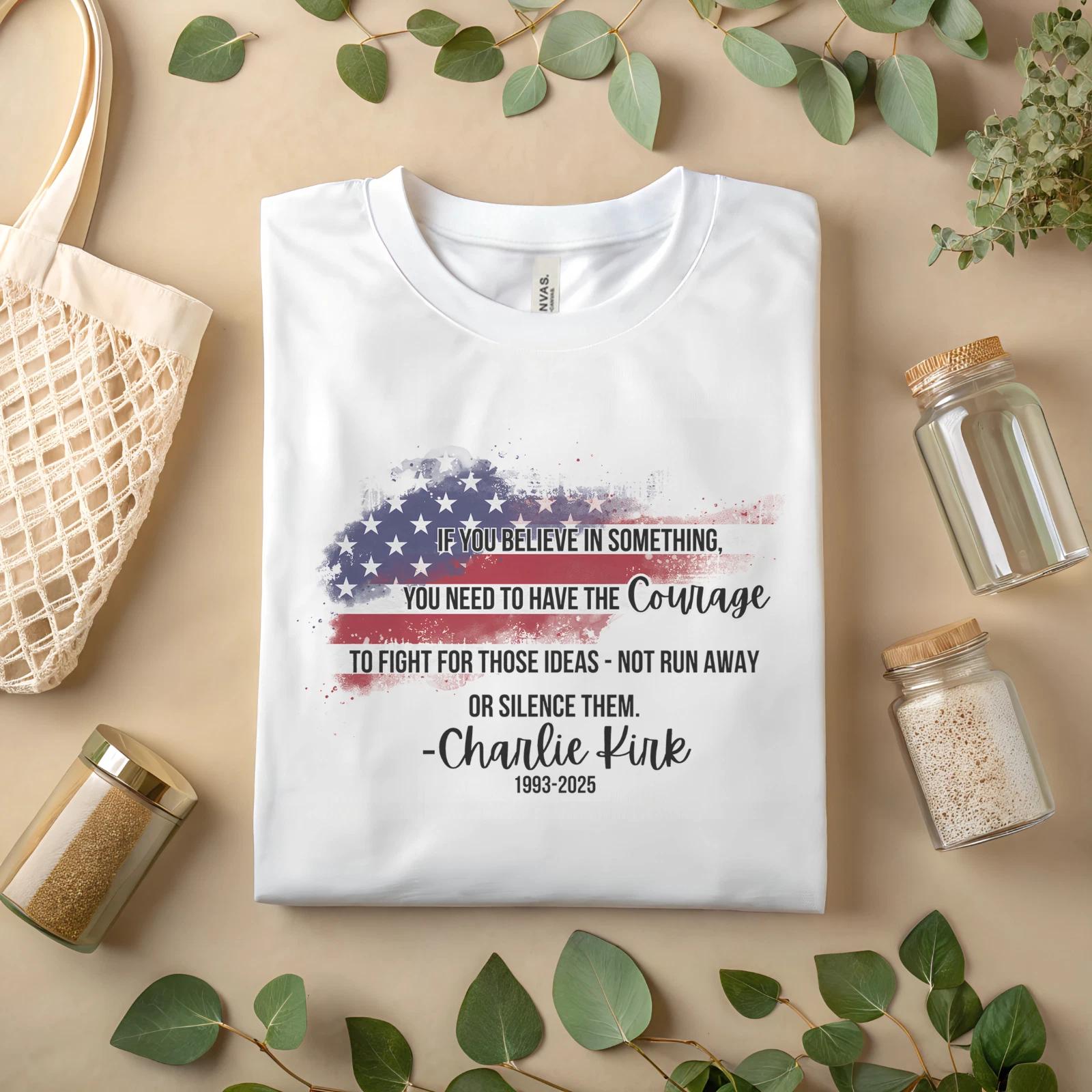 Charlie Kirk Shirt,True Patriot 1993-2025 A262 M