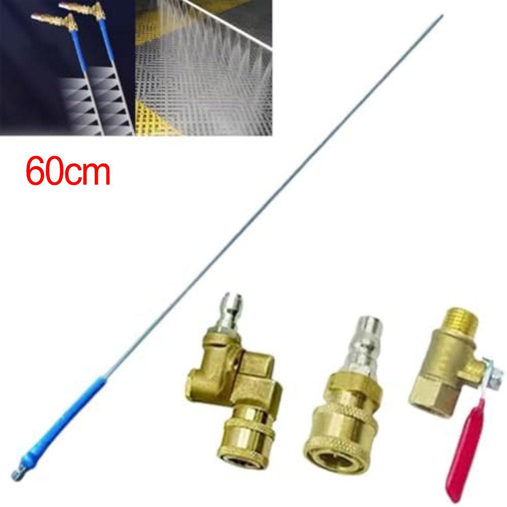 Car Radiator Cleaning Rod 60CM Stainless Steel Tool with Water and Compressed Air Functions for Radiator Cleaning
