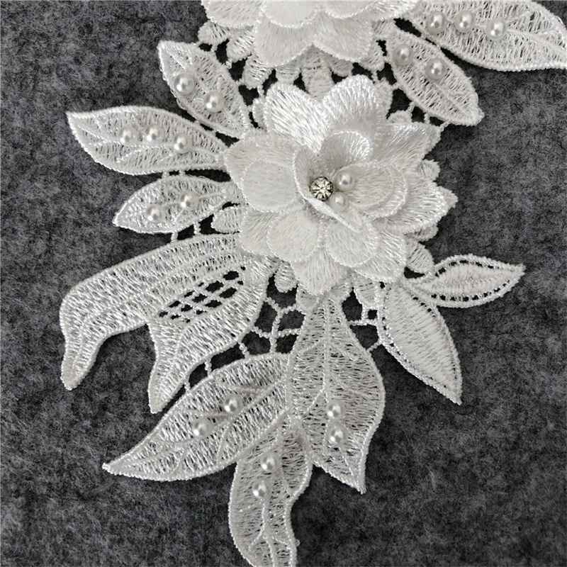 Lace Dress Material Flower Hollow Gorgeous Craft Sewing Embroidery Application Accessories
