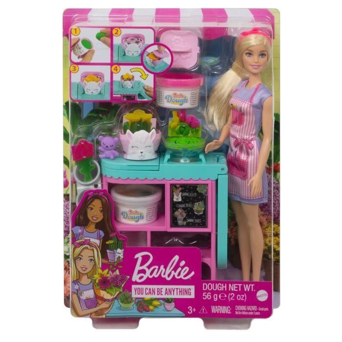 Barbie - coffret fleuriste - poupée mannequin - dès 3 ans