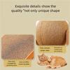 2-in-1 Solid Wood Cat Toy with Grinding Paw Design Wear-Resistant Sisal Scratch Board 2-in-1 Wooden Cat Scratching Ball for Cats