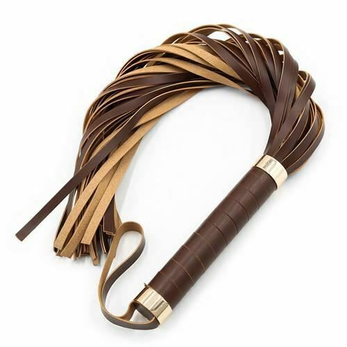 Brown Or Black Flogger Spanking Sex Whip Restraints Floggers