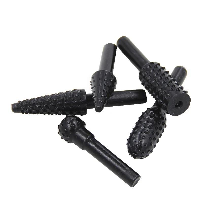 5-teiliges Hartmetall-Rotfeilen-Set - Wolfszahn-Schleifkopf für Holz-/Metallbearbeitung, Professionelles Dremel-Zubehörset