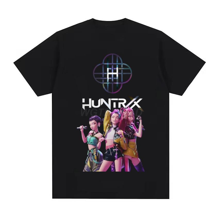 Summer Round Neck Demon Hunter Pattern 3D Printed Top Fashionable Casual Short Sleeved Children's Boy and Girl Kids Unisex T-shirts