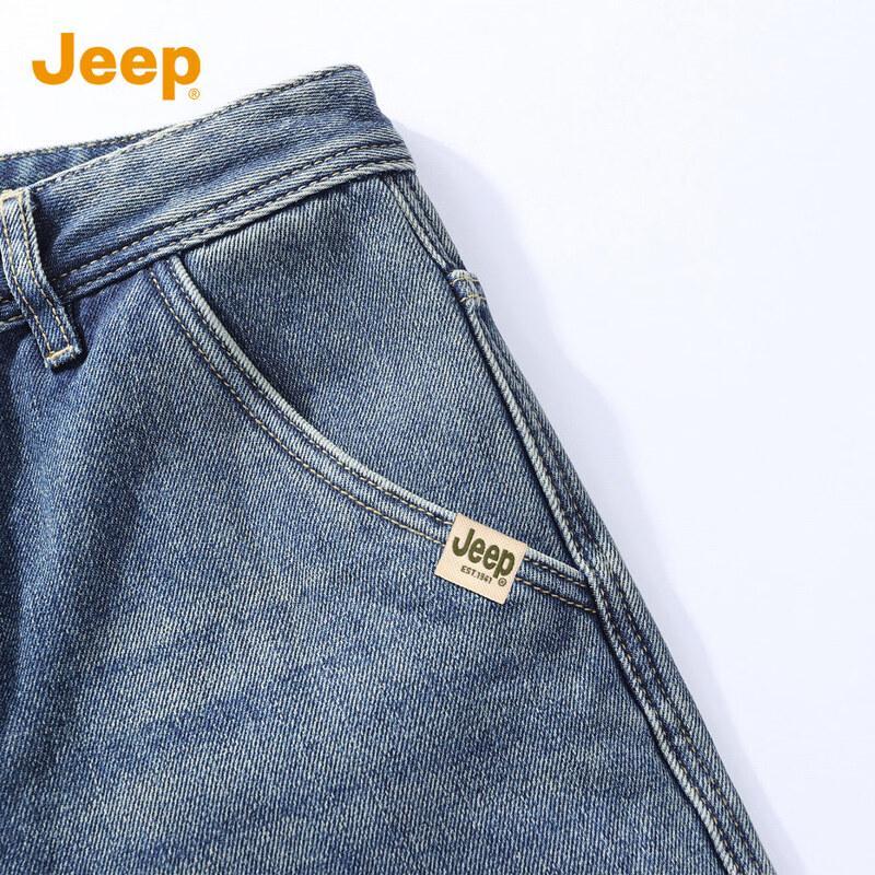Jeep Men's Autumn/Winter Straight-Leg Jeans