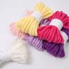 6Rolls Of Multicolored Hollow Braided Cord Rope 5.46Yard Long 7mm Wide Polyester Rope For Art Craft And Home Decoration