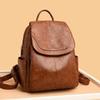 2025 Versatile Women's Soft Leather Backpack - Large Capacity for School, Travel, and Outdoor Use