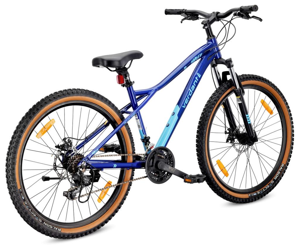 Mountain Bike Mtb 27.5 Inch 21 Speeds For Communion Aluminum Lightweight Shock Absorber Disc Brakes Shimano Frame M 17 Inch Verdant Shred Blue