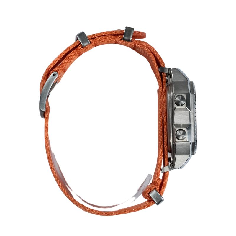 Casio Tilpasset ur modificeret serie 316L rustfrit stålhus Kvarts nylonrem samme stil til mænd og kvinder orange AE-1200WH-1AVD