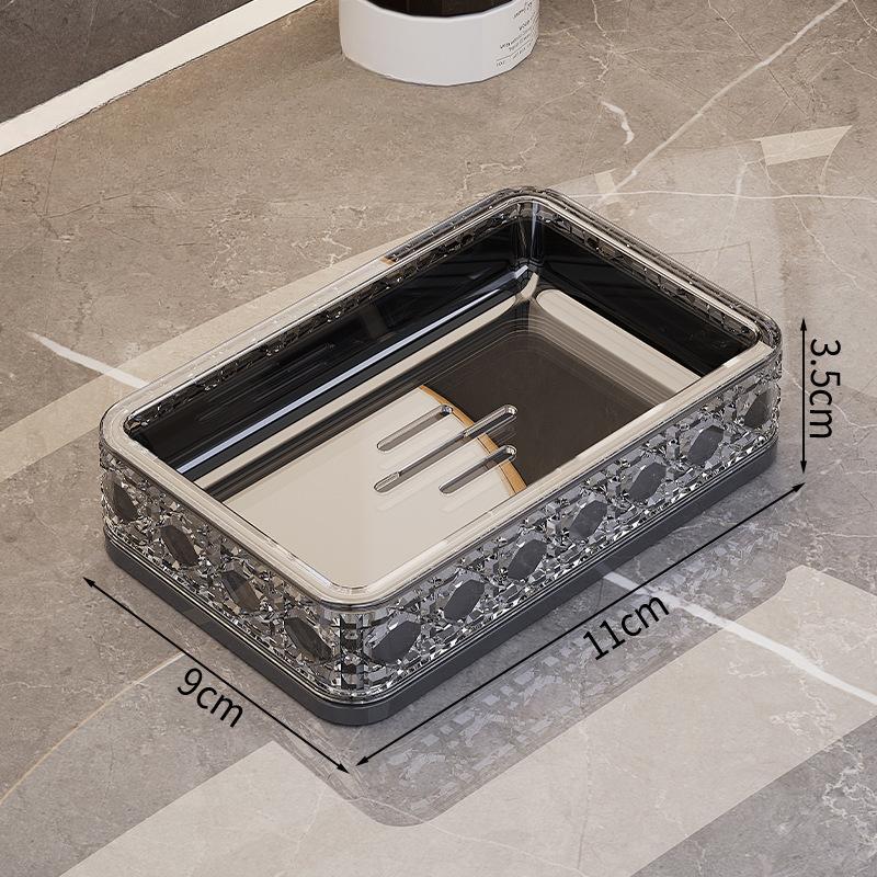 Pudełko na mydło z wzorem kratki winorośli, łazienkowe, wielowarstwowe, odprowadzające wodę, bez perforacji, stojak na rośliny