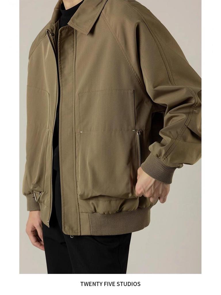 Men's Trendy Flight Suit: Spring/Autumn Versatile Lapel Jacket