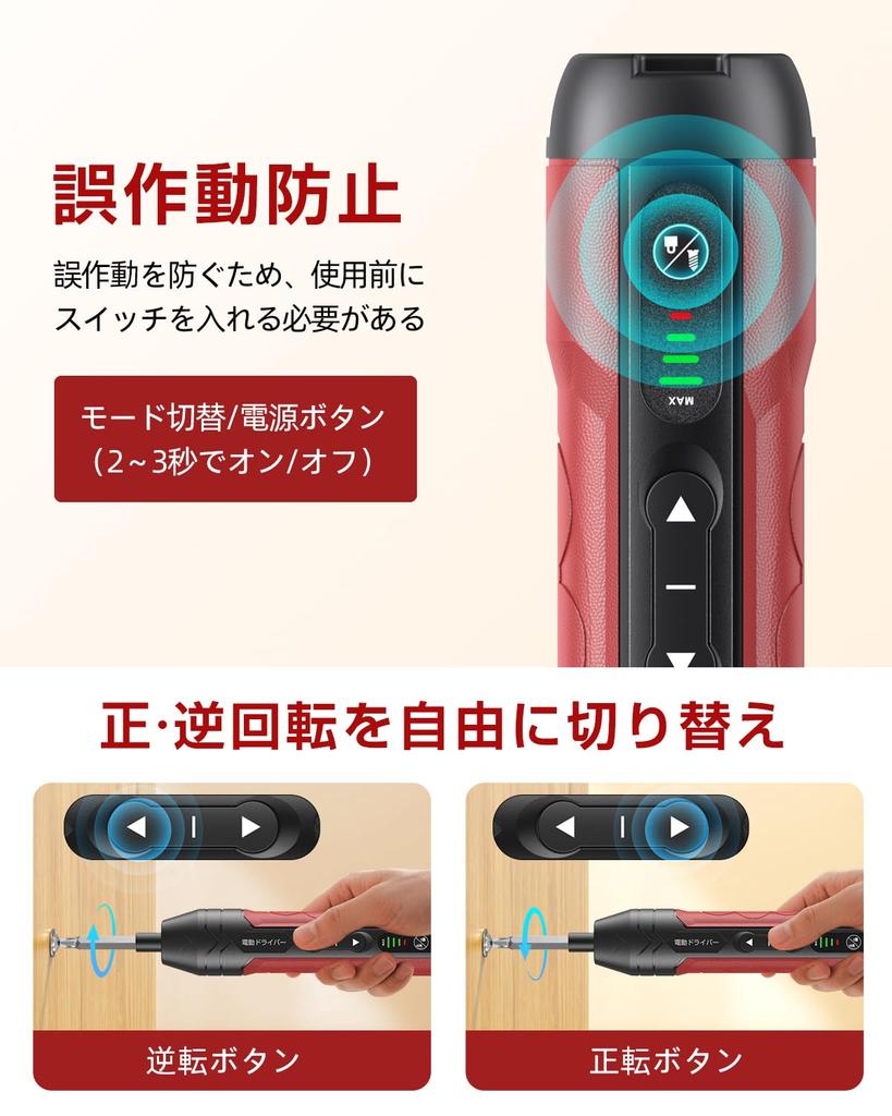 Electric Screwdriver New Enhanced Rechargeable Screwdriver with 4 LED Alloy 15 Power Ergonomic Easy Easy to Suitable for Home Everyday Appliance Power