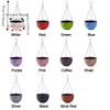 Plastic Imitation Rattan Hanging Pot European Style Macrame Plant Hanger  Garden