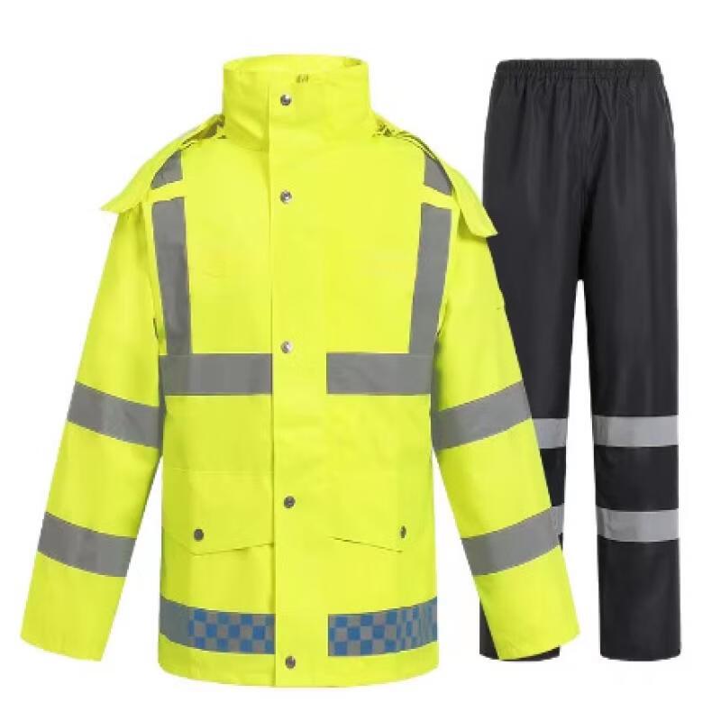 Kids High-Visibility Reflective Split Rain Suit