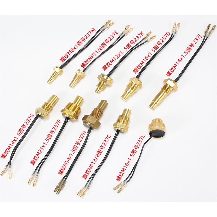 12V/24V Car & Truck Dual Electronic Water Temperature Gauge with LCD Voltmeter